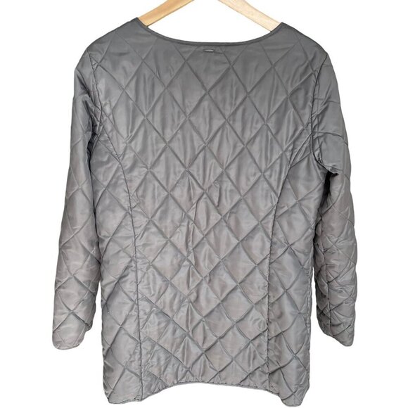 Eddie Bauer Fall Coat Jacket Black Removable Lining 3/4 Length FLAWS Size Medium - Picture 6 of 16